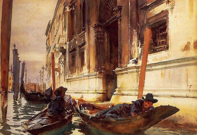 John Singer Sargent Gondolier's Siesta  by John Singer Sargent Private Colleciton Germany oil painting art